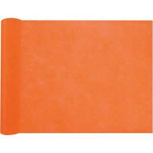 Santex Tafelloper op rol - polyester - oranje - 30 cm x 10 m