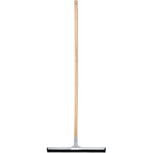 MSV Vloertrekker/douchetrekker voor water - metaal/natuurrubber - breedte 44 cm - houten steel 130cm