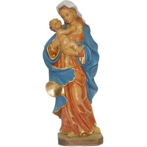 Euromarchi Maria beeldje - met kindje Jezus - 25 cm - polystone