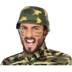 Militairen verkleed helm camouflage voor volwassenen