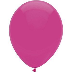 Ballonnen - donkeroze - verjaardag/thema feest - 100x stuks - 29 cm