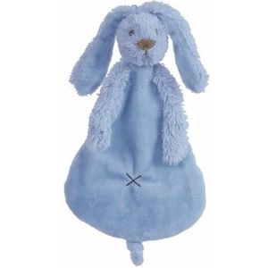 Knuffeldoekje konijn donkerblauw 25 cm