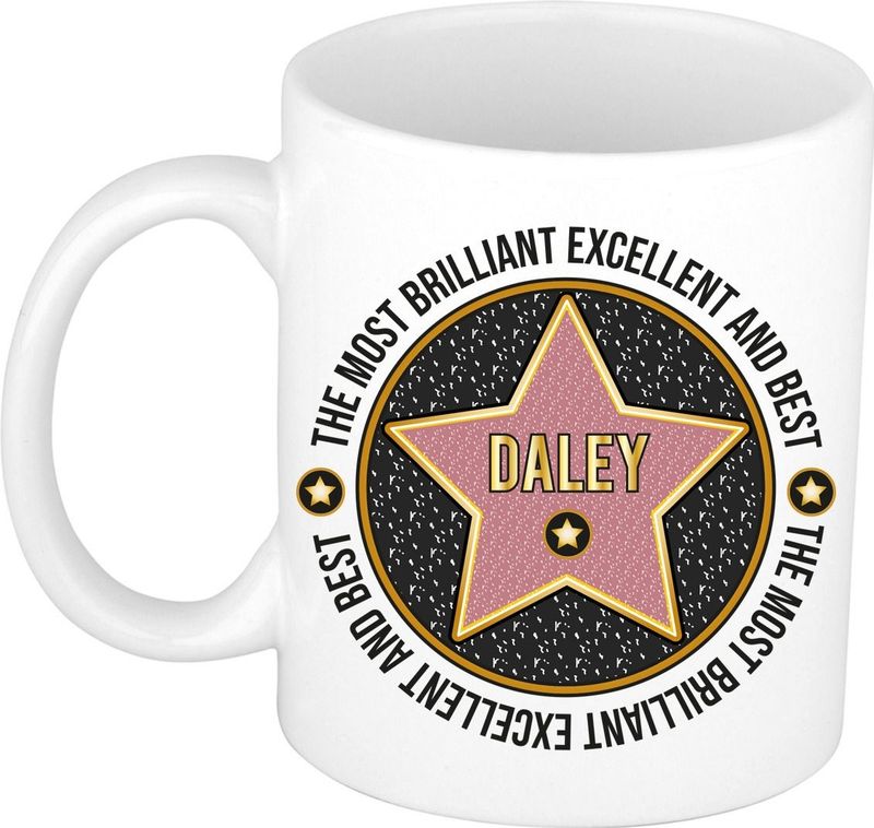 Bellatio Decorations Naam mok Daley - most briljant - cadeau beker