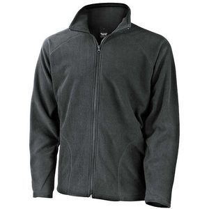 Grijs fleece vest met ritskraag