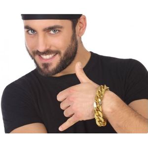 Gouden verkleed armband met schakels voor volwassenen
