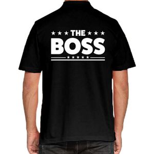 Zwart The Boss polo t-shirt voor heren