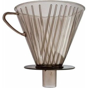 Cosy &amp; Trendy Koffie filter - 4 tot 6 koppen - bruin - kunststof - koffiefilterhouder - voor onderweg