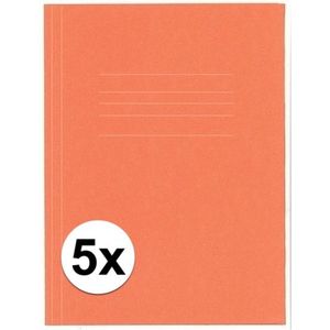 5 stuks Folio dossiermap Kangaro oranje
