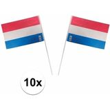 Hollandse zwaaivlaggetjes 10 x
