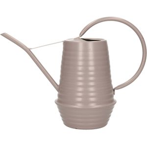 Decoris Gieter - 1 liter - zandkleurig - metaal - plantengieter - voor binnen en buiten