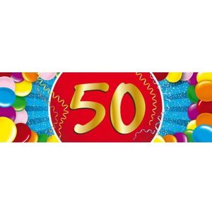50 jaar leeftijd sticker verjaardag versiering