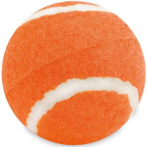 Oranje hondenbal 6,4 cm