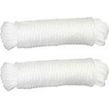 AMIG paracord touw - 2x - 10 meter - D5mm - 110kg - polypropyleen - witÂ