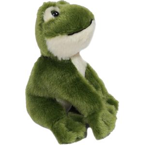 Pia Toys Knuffeldier Groene Kikker - zachte pluche stof - premium kwaliteit knuffels - groen - 12 cm