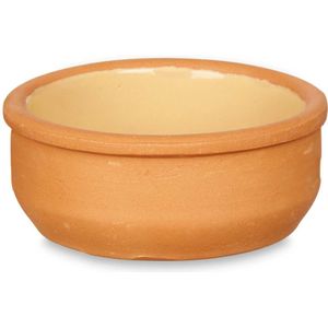 La Dehesa - Set 6x tapas/creme brulee schaaltjes terracotta/geel 8 cm