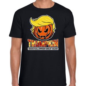 Trumpkin make Halloween great again horror shirt zwart voor heren
