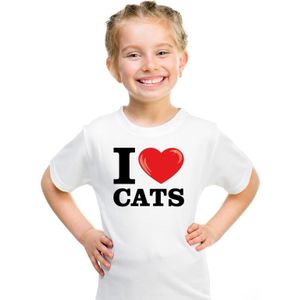 I love cats t-shirt wit jongens en meisjes