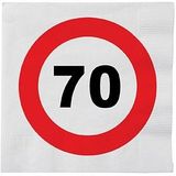 32x Stopbord servetjes 70 jaar