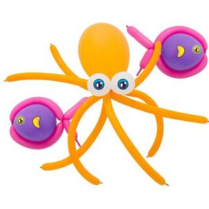 Doe het zelf ballon set octopus en vissen