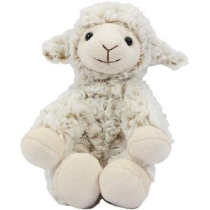 Pia Toys Knuffeldier Schaap/lammetje - zachte pluche stof - premium kwaliteit knuffels - wit - 19 cm