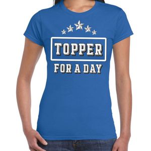 Topper for a day feest shirt Topper blauw voor dames