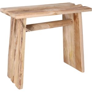 H&S Collection Krukje - Plantentafel - Teak Hout - Lichtbruin - 40 X 20 X 35 cm