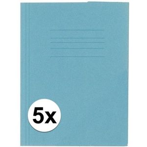 5 x Folio dossiermappen Kangaro blauw