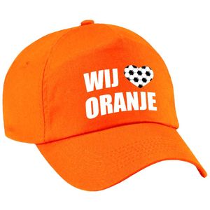 Holland fan pet - wij houden van oranje supporter cap - EK / WK - voor kinderen