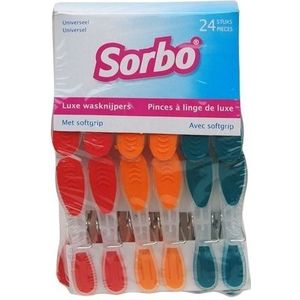 Plastic wasknijpers Sorbo 24 stuks