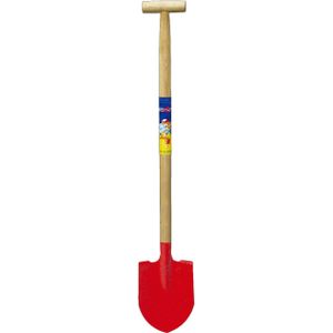 Summerplay Speelgoed schep - voor kinderen - punt - metaal - rood - 80 cm