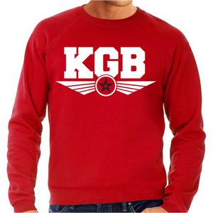 KGB agent / geheim agent kostuum trui / sweater rood voor heren