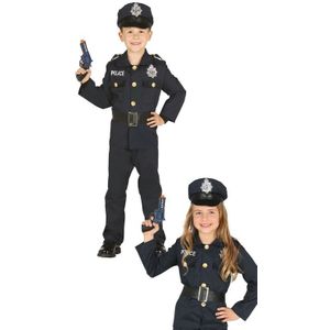 Carnavalskleding politie agent uniform jongens/meisjes