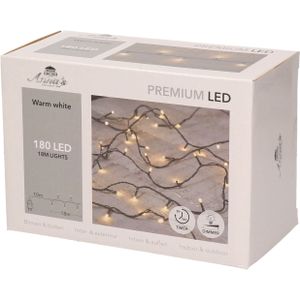 180 kerst LED lampjes warm wit voor buiten