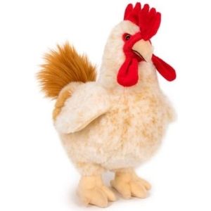 Pluche Kip/Haan Knuffel 30 cm Speelgoed- Kippen/Hanen Boerderijdieren Knuffels/Knuffeldieren/Knuffels Voor Kinderen