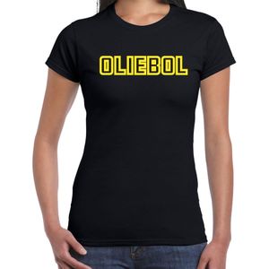 Bellatio Decorations Fout kersttrui t-shirt voor dames - oliebol - geel - oliebollen - nieuwjaar