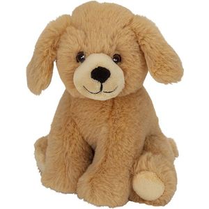 Pluche dieren knuffels Golden Retriever hond van 17 cm - Knuffeldieren speelgoed