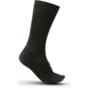 5x stuks katoenen sokken voor volwassenen zwart maat 43-46
