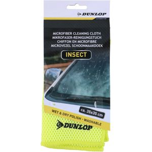 Dunlop Auto poetsen microvezeldoek tegen insecten - speciale structuur - 35 x 35 cm - auto wassen