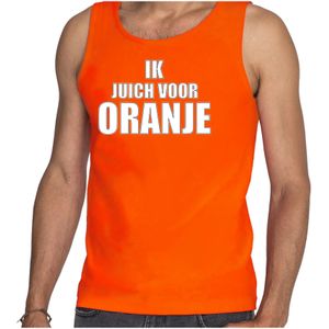 Oranje fan tanktop / kleding Holland ik juich voor oranje EK/ WK voor heren