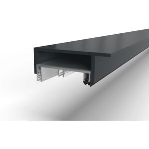 Complete profielset bovenzijde-1000 mm-Wit gelijkend RAL 9010-Geen vullat