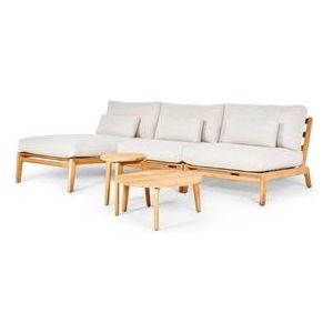 Loungeset Suns Termoli 2-Seater / Chaise Longue Set Teak / Natural 