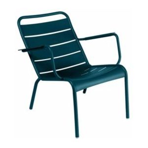 Tuinstoel Fermob Luxembourg Low Armchair Acapulco Blue
