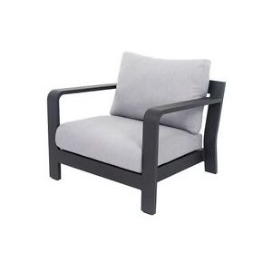 Loungestoel Applebee Delgado Lounge Chair 88 Antracite Silver Grey Light Grey