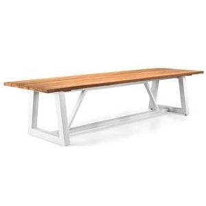 Tuintafel Suns Ovada Matt White / Natural Teak 280 X 100 X 76