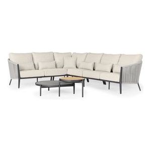 Loungeset Suns Avero Hoekopstelling 2x2 Matt Royal Grey / Camel Sand (6-delig)