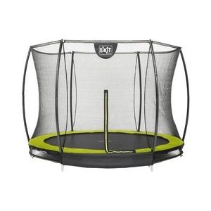 Trampoline EXIT Toys Silhouette Ground 244 Lime Safetynet