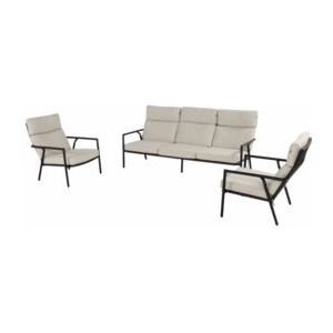 Loungeset Hartman Shinzo 2x Lounge Chair + 3-Zits Black