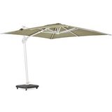 Parasol Suns Palmoli Matt White / Forest Green 300 x 300 cm