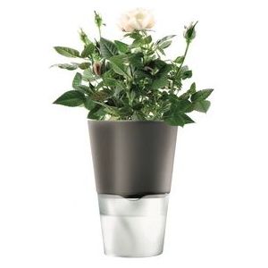 Eva Solo Bloempot met Bewateringssysteem Dark Grey 11 cm