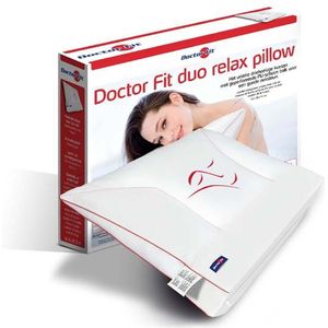 Dr.Fit - Ergonomic Neck Pillow - Drukverlagend - Rood - PU met Anti-allergisch Viscose